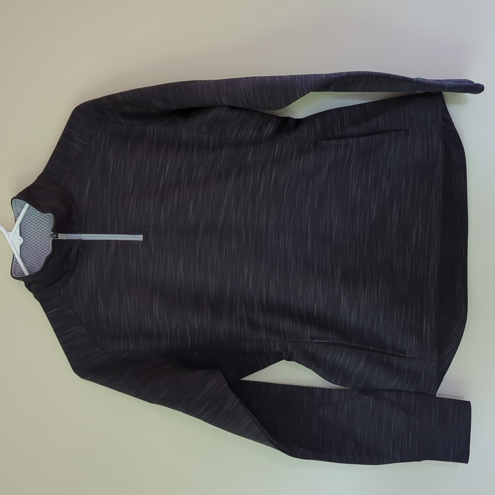 Majestic Thermabase Fleece Quarter Zip Sweatshirt S Black Gray